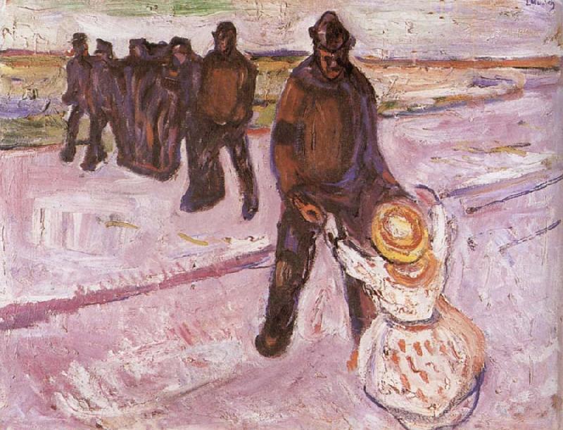 Edvard Munch Worker and Children China oil painting art